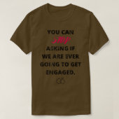 Funny Engagement Announcement T I Said Yes Fiancee T-shirt (Design voorkant)