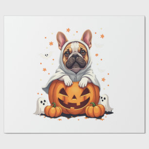 Funny Engelse Bulldog Geest Boo Halloween Dames M Cadeaupapier
