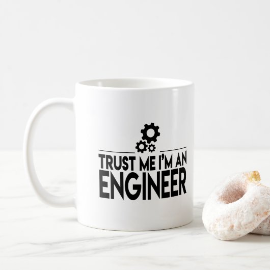 Funny Engineer Coffee Mok (Met donut)