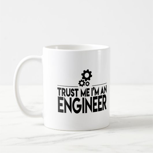 Funny Engineer Coffee Mok (Links)