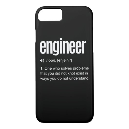 Funny Engineer Definition Case-Mate iPhone Case (Achterkant)