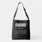 Funny Engineer Definition Crossbody Tas (Achterkant)