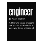 Funny Engineer Definition Foto Afdruk (Voorkant)