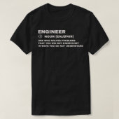 Funny Engineer Definition Funny gift T-shirt (Design voorkant)