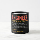 Funny Engineer Definition Mok (Midden)