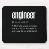 Funny Engineer Definition Muismat (Voorkant)