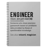 Funny Engineer Definition Spiral Photo Notitieboek (Voorkant)