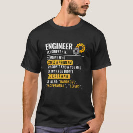 Funny Engineer Definition T-Shirt