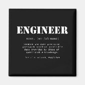 Funny Engineer Dictionary Definition Magneet (Voorkant)