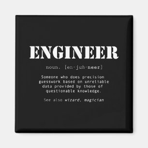 Funny Engineer Dictionary Definition Magneet
