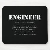 Funny Engineer Dictionary Definition Muismat (Voorkant)