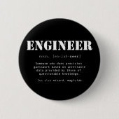Funny Engineer Dictionary Definition Ronde Button 5,7 Cm (Voorkant)