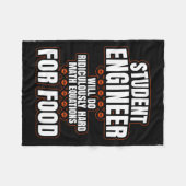 Funny Engineer Engineering College Student S  Fleece Deken (Voorkant (Horizontaal))