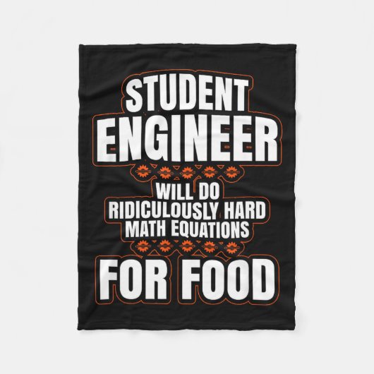 Funny Engineer Engineering College Student S  Fleece Deken (Voorkant)