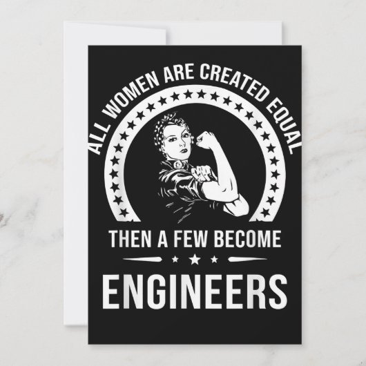 Funny Engineer for All Women Creëer Bedankkaart (Voorkant)