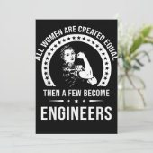 Funny Engineer for All Women Creëer Bedankkaart (Staand voorkant)