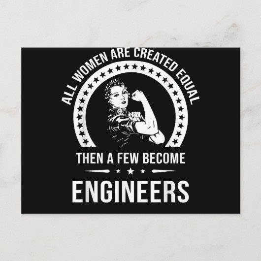 Funny Engineer for All Women Creëer Briefkaart (Voorkant)