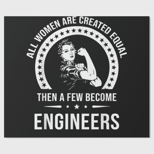 Funny Engineer for All Women Creëer Cadeaupapier (Vlak)