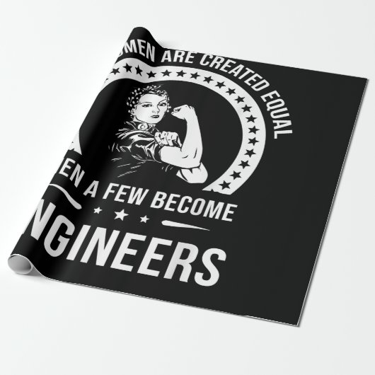 Funny Engineer for All Women Creëer Cadeaupapier (Uitgerold)