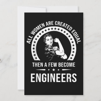Funny Engineer for All Women Creëer Feestdagenkaart