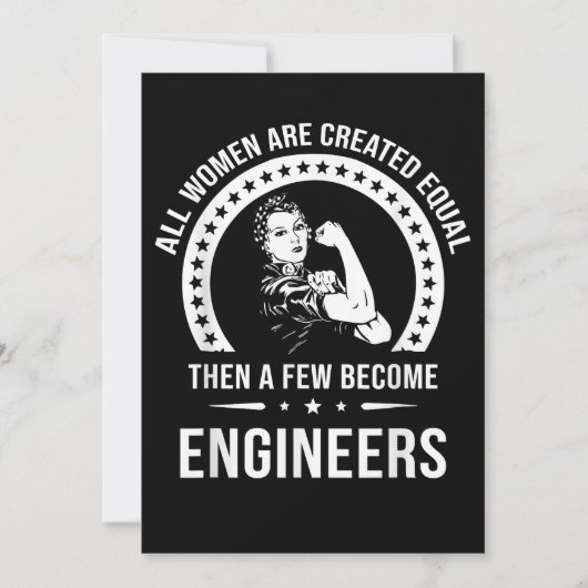 Funny Engineer for All Women Creëer Feestdagenkaart (Voorkant)