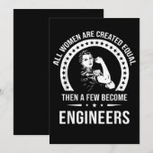 Funny Engineer for All Women Creëer Feestdagenkaart (Voorkant / Achterkant)