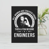 Funny Engineer for All Women Creëer Feestdagenkaart (Staand voorkant)