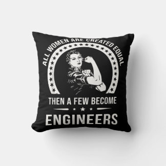 Funny Engineer for All Women Creëer Kussen