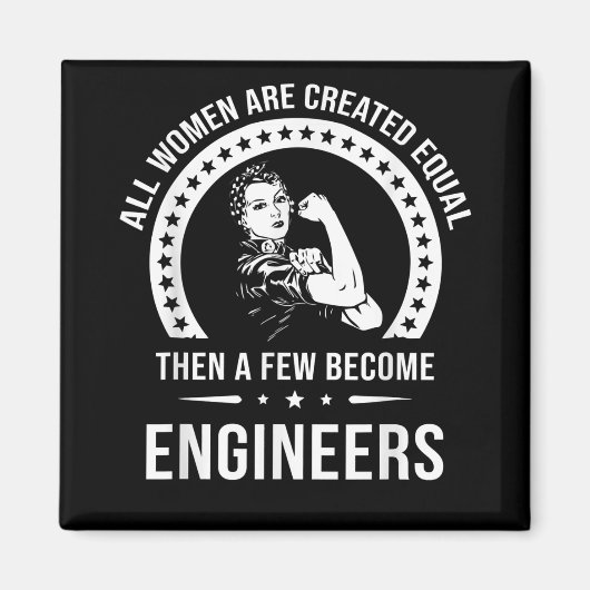 Funny Engineer for All Women Creëer Magneet (Voorkant)