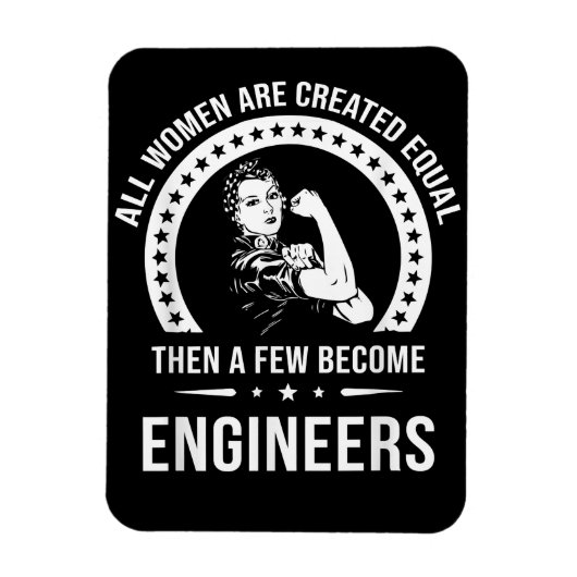 Funny Engineer for All Women Creëer Magneet (Verticaal)
