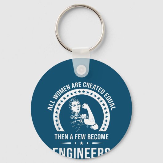 Funny Engineer for All Women Creëer Sleutelhanger (Voorkant)