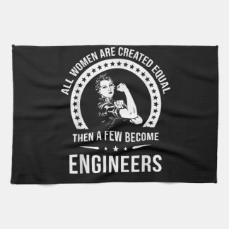 Funny Engineer for All Women Creëer Theedoek