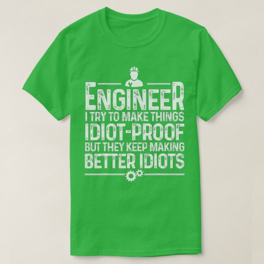Funny Engineer Gift for Men Cool Engineering T-shirt (Design voorkant)