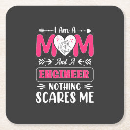 Funny Engineer mama, Engineer mama Kartonnen Onderzetters