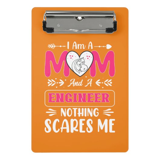 Funny Engineer mama, Engineer mama Mini Klembord (Voorkant)