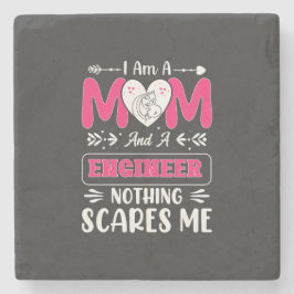 Funny Engineer mama, Engineer mama Stenen Onderzetter