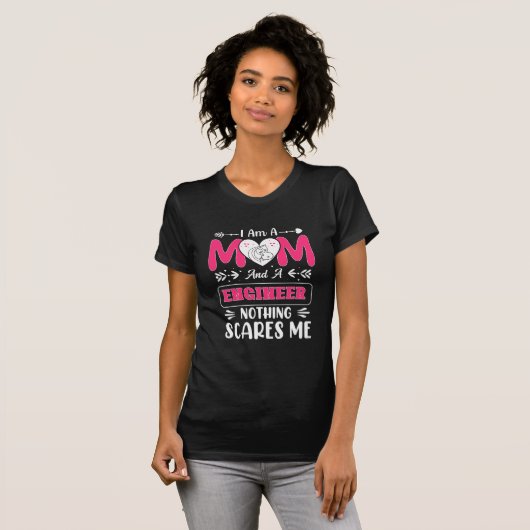 Funny Engineer mama, Engineer mama T-shirt (Voorkant volledig)