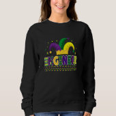 Funny Engineer Mardigras Cute Engineer Trui (Voorkant)