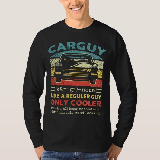 Funny Engineer Mechanic Car Guy Definition Classic T-shirt (Voorkant)