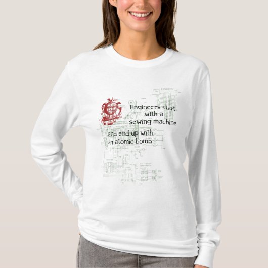 Funny Engineer Quote Hoodie T-shirt (Voorkant)