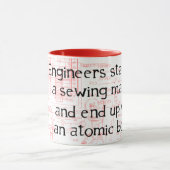 Funny Engineer Quote Mok (Midden)