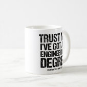 Funny Engineering Afstuderen Custom Engineer Gift Koffiemok (Voorkant rechts)