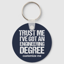 Funny Engineering Afstuderen Custom Engineer Sleutelhanger