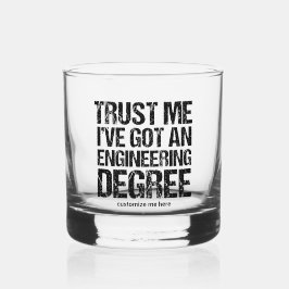 Funny Engineering Afstuderen Custom Engineer Whisky Glas