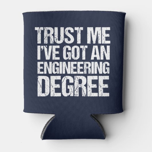 Funny Engineering Afstuderen Engineer Afstuderen Blikjeskoeler (Voorkant)