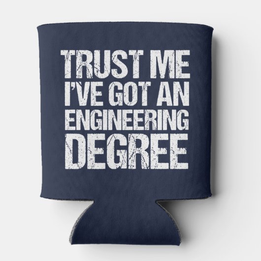 Funny Engineering Afstuderen Engineer Afstuderen Blikjeskoeler (Achterkant)