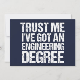 Funny Engineering Afstuderen Engineer Afstuderen Kaart