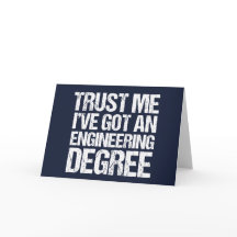 Funny Engineering Afstuderen Engineer Degree Blue