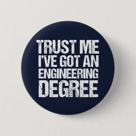 Funny Engineering Afstuderen Ronde Button 5,7 Cm