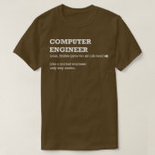 Funny Engineering Joke Definition Computer Enginee T-shirt (Design voorkant)